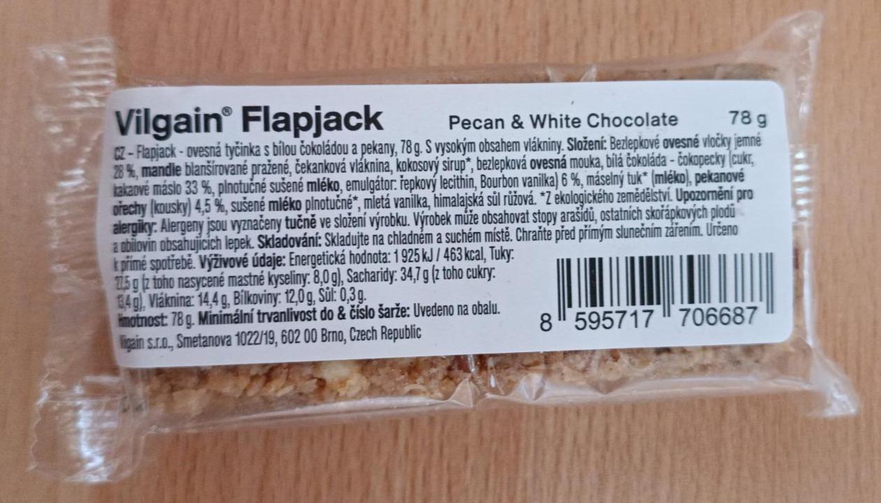 Fotografie - Flapjack pecan & white chocolate Vilgain