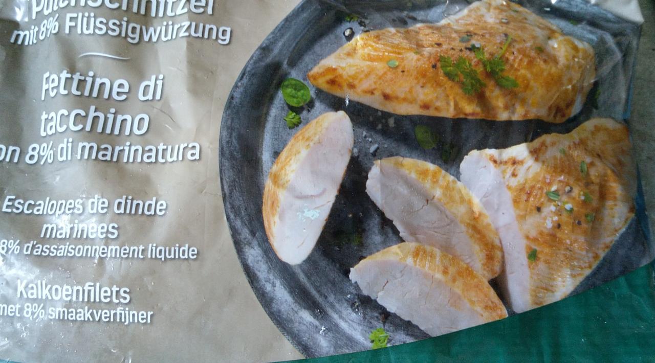 Fotografie - Putenschnitzel mit 8% Flüssigwürzung Eismann