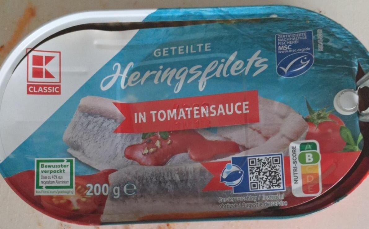 Fotografie - Heringsfilets in Tomatensauce K-Classic