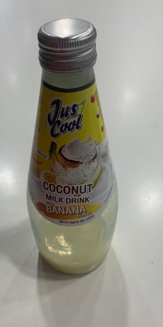 Fotografie - Coconut milk drink with banana flavor Jus Cool