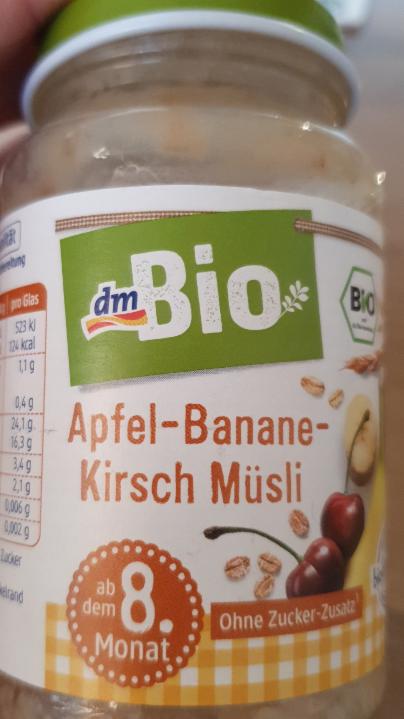 Fotografie - Apfel-Banane-Kirsch Müsli dmBio