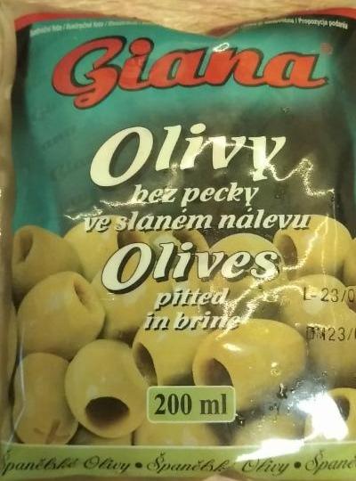 Fotografie - Olivy bez kôstky v slanom náleve Giana