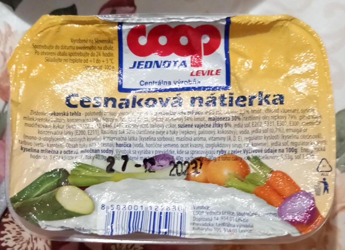 Fotografie - Cesnaková nátierka Coop Jednota