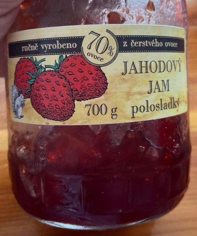 Fotografie - Jahodový Jam polosladký Baňovský mlýn