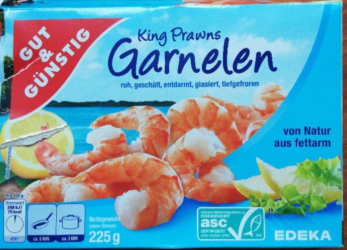 Fotografie - King Prawns Garnelen von Natur Gut & Günstig