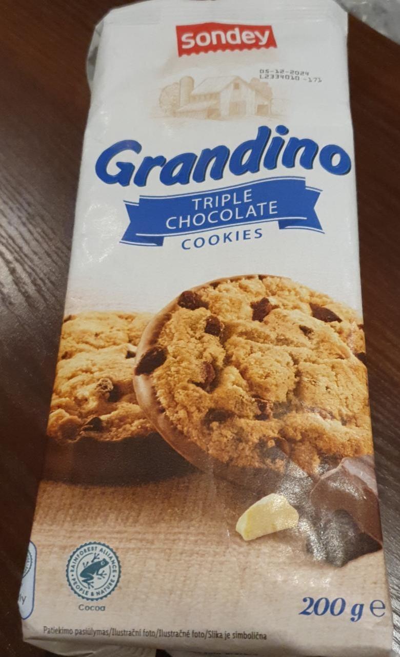Fotografie - Grandino Triple Chocolate Cookies Sondey