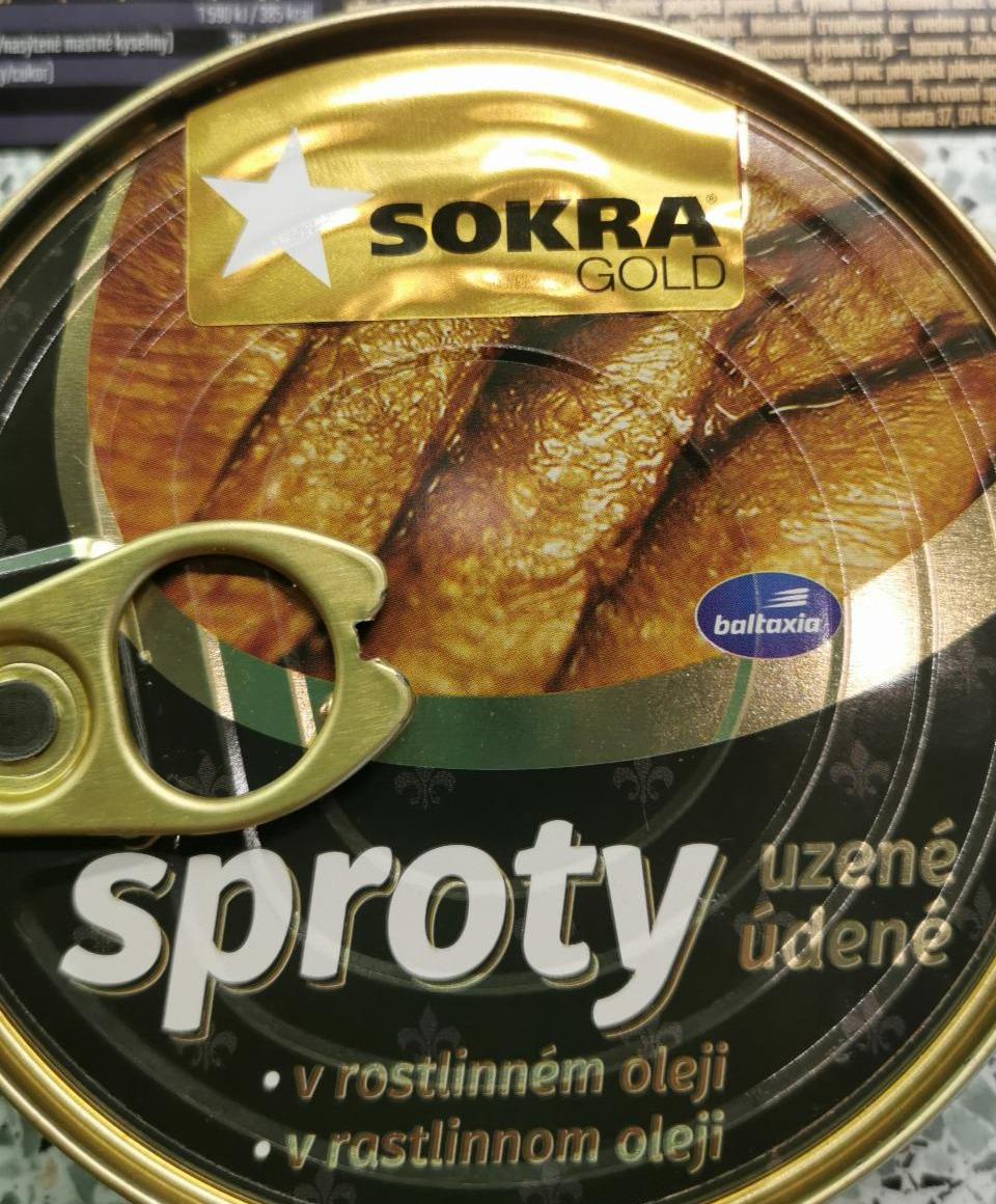 Fotografie - Sproty údené v rastlinnom oleji Sokra gold