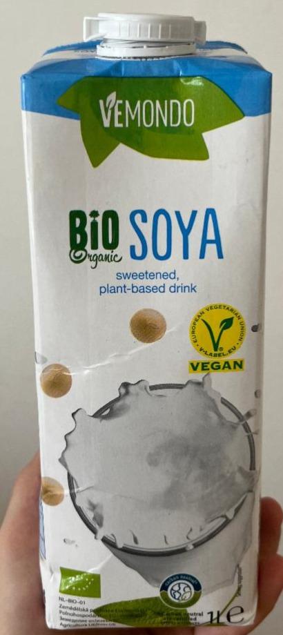 Fotografie - Soya sweetened plant-based drink Bio Organic Vemondo