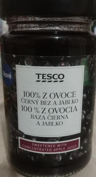 Fotografie - Tesco 100% z ovoce černý bez a jablko