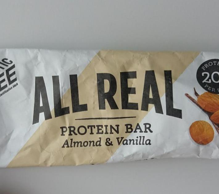 Fotografie - ALL REAL Protein bar Almond & Vanilla