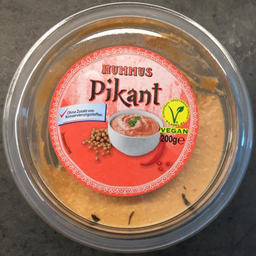 Fotografie - hummus pikant vegan