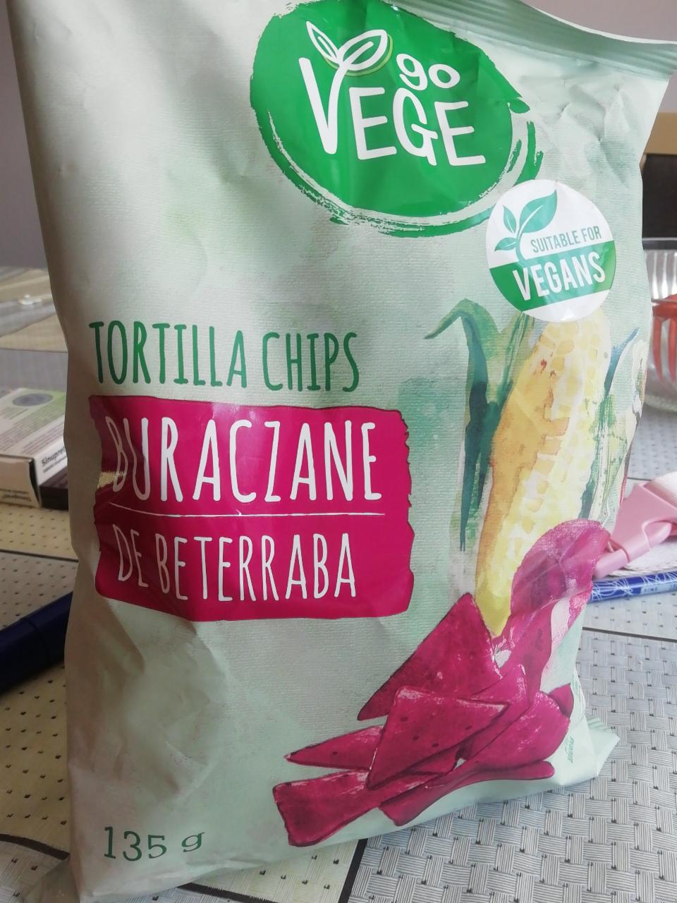 Fotografie - TORTILLA CHIPS buraczane de beterraba