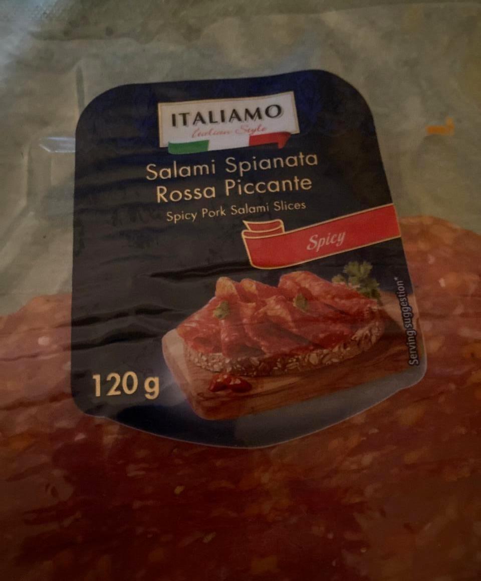 Fotografie - salami spianata rossa piccante Italiamo
