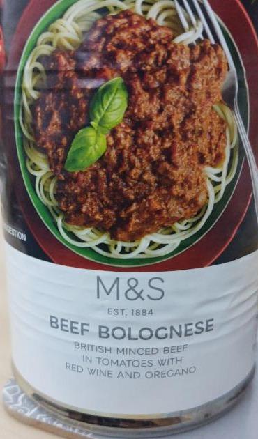 Fotografie - Britské mleté hovězí maso v rajčatové omáčce s bylinkami a červeným vínem M&S