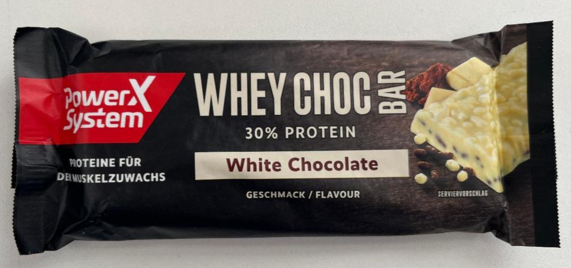 Fotografie - Whey Choc Bar White Chocolate Power X System