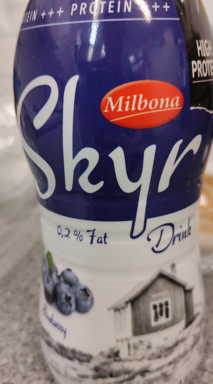 Fotografie - Milbona Skyr Drink 0.2% čučoriedka