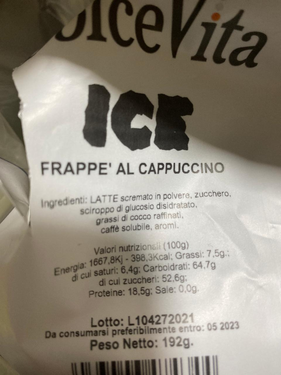 Fotografie - DolceVota ICE frappe' al cappuccino