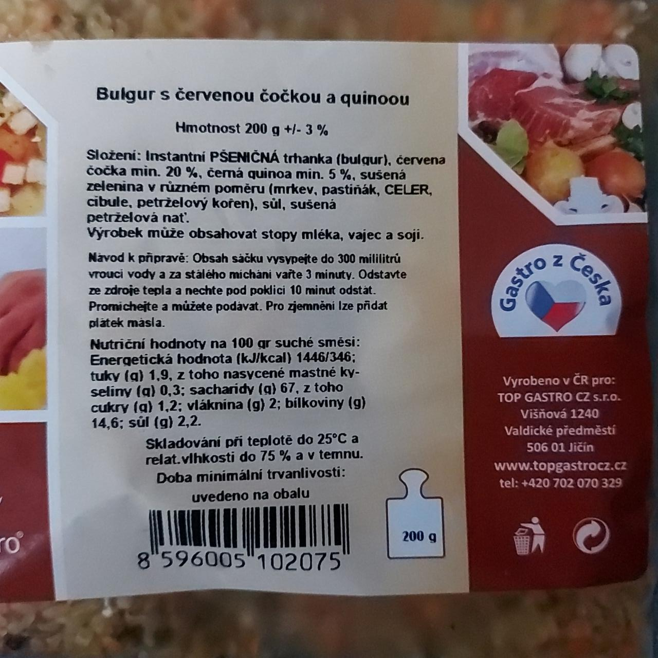 Fotografie - Bulgur s červenou čočkou a quinoou Top Gastro