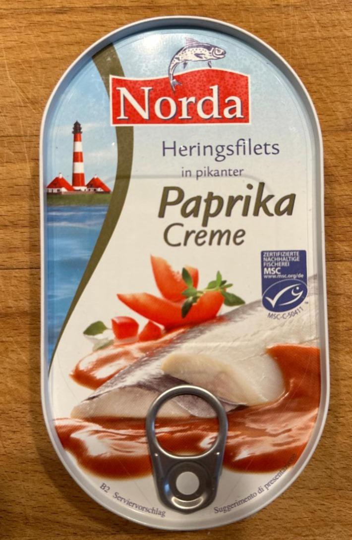 Fotografie - Heringsfilets in pikanter Paprika Creme Norda