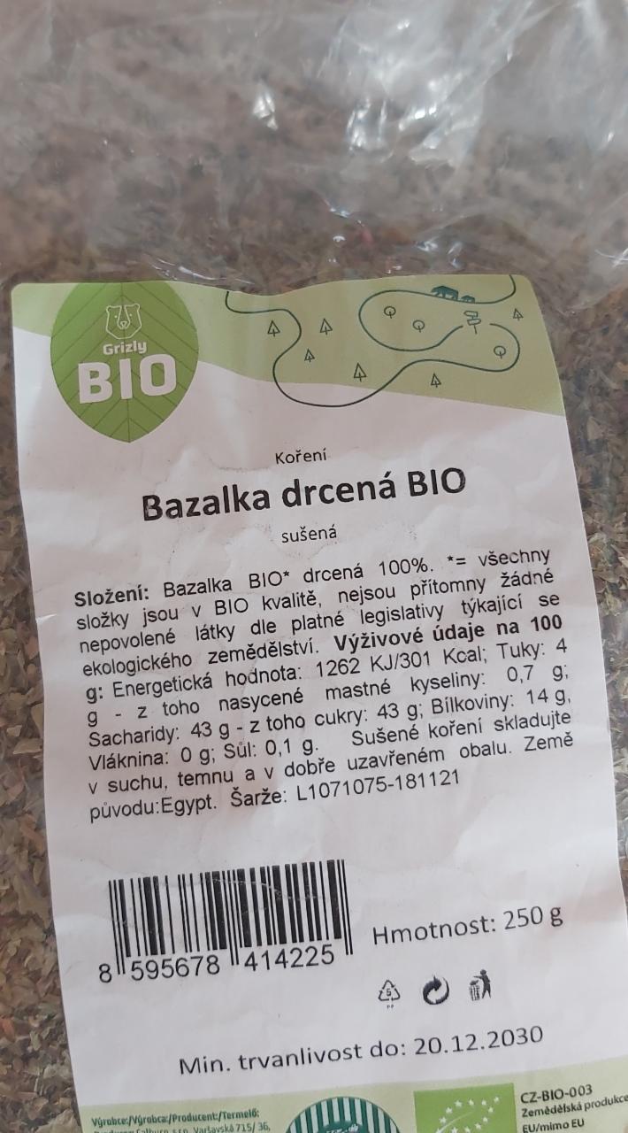 Fotografie - bazalka drvená grizly bio