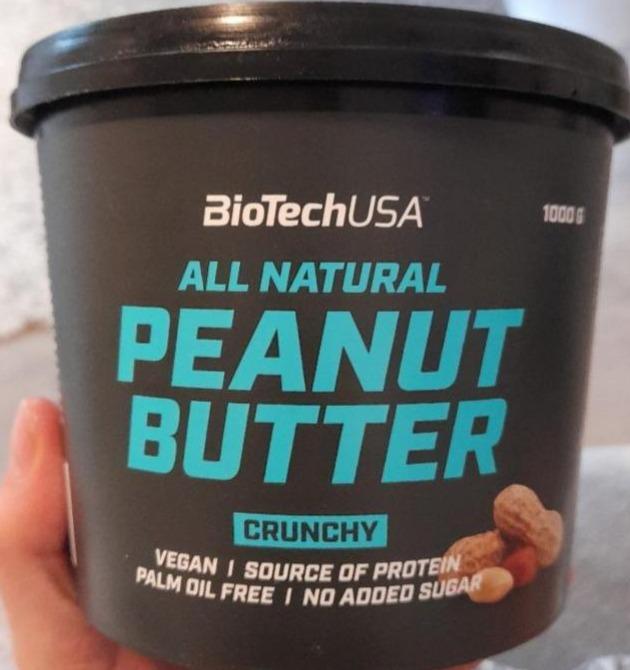 Fotografie - Peanut Butter All Natural Crunchy BioTechUSA