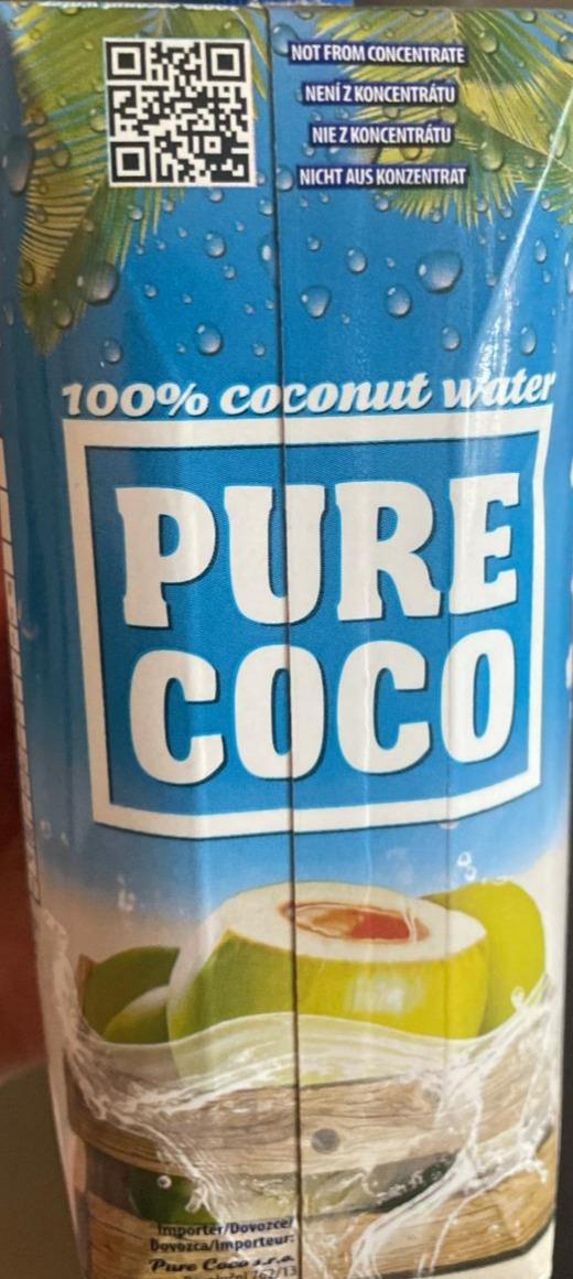 Fotografie - Pure Coco 100 % kokosová voda