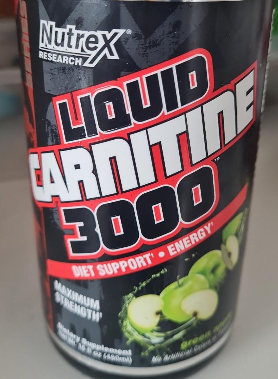 Fotografie - Liquid Carnitine 3000 Green apple Nutrex