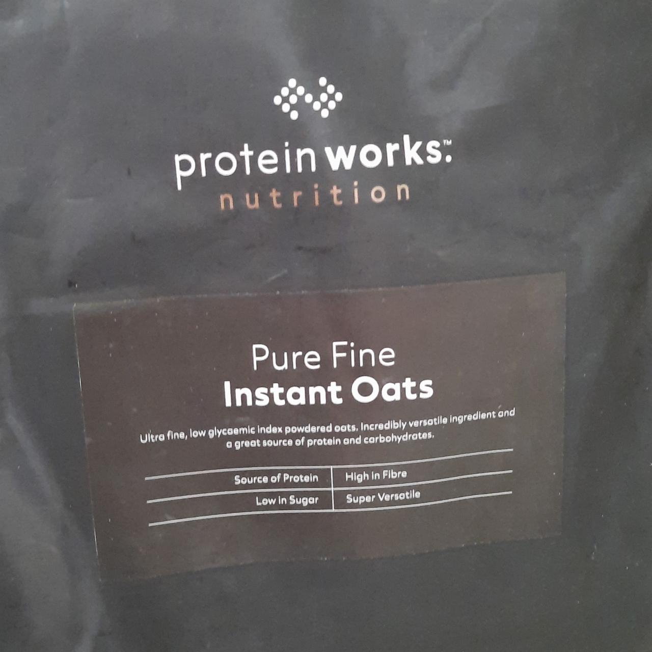 Fotografie - Pure Fine Instant Oats The Protein Works