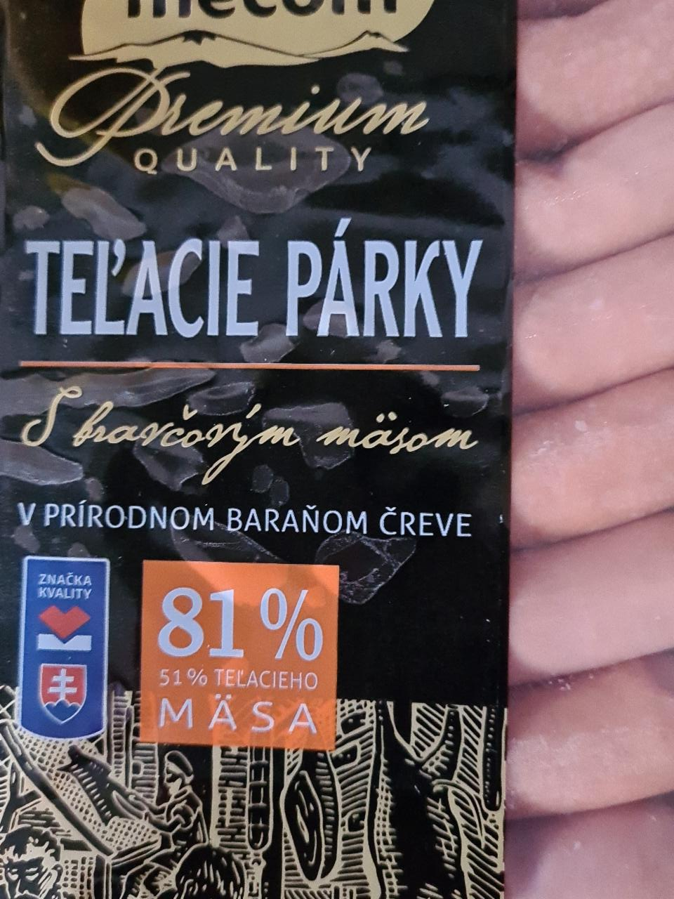 Fotografie - Teľacie párky Premium