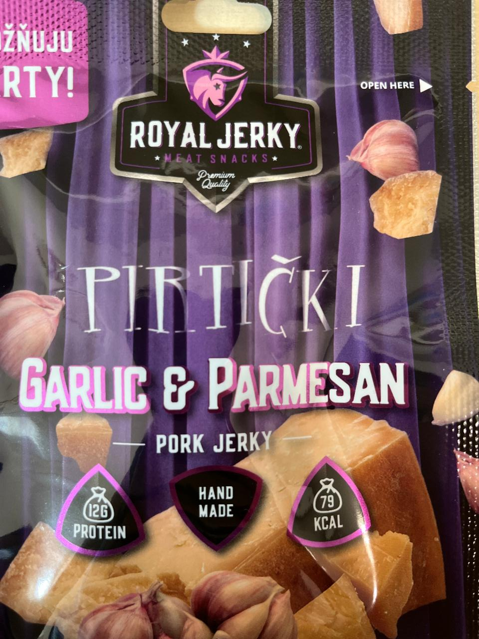 Fotografie - Royal Jerky Garlic & Parmesan