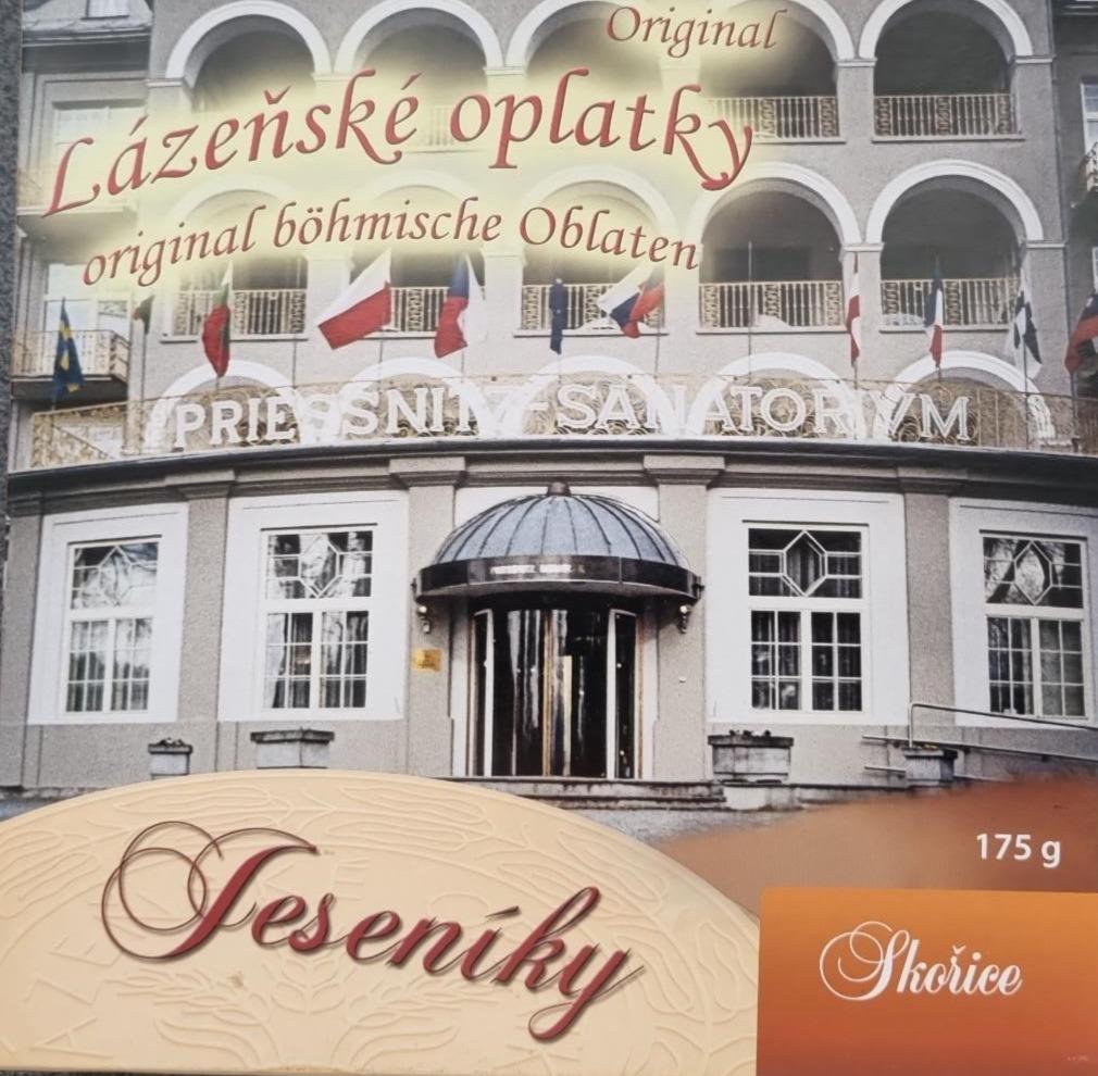 Fotografie - Lázeňské oplatky Jeseníky Skořice