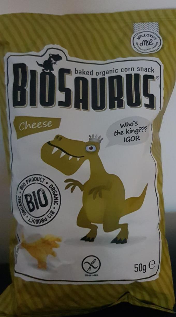 Fotografie - Baked Organic Corn Snack Cheese Biosaurus