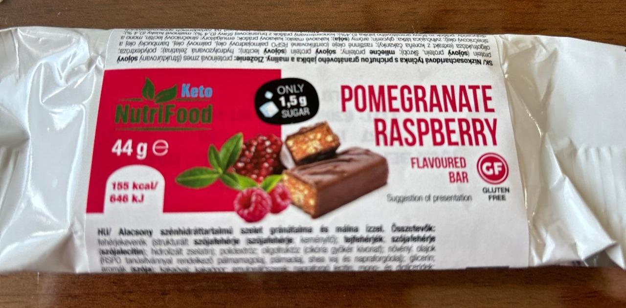 Fotografie - Pomegranate Raspberry Flavoured Bar Keto NutriFood