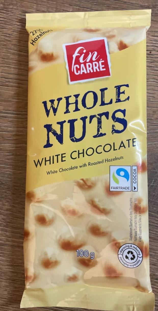 Fotografie - Whole Nut White Chocolate Fin Carré