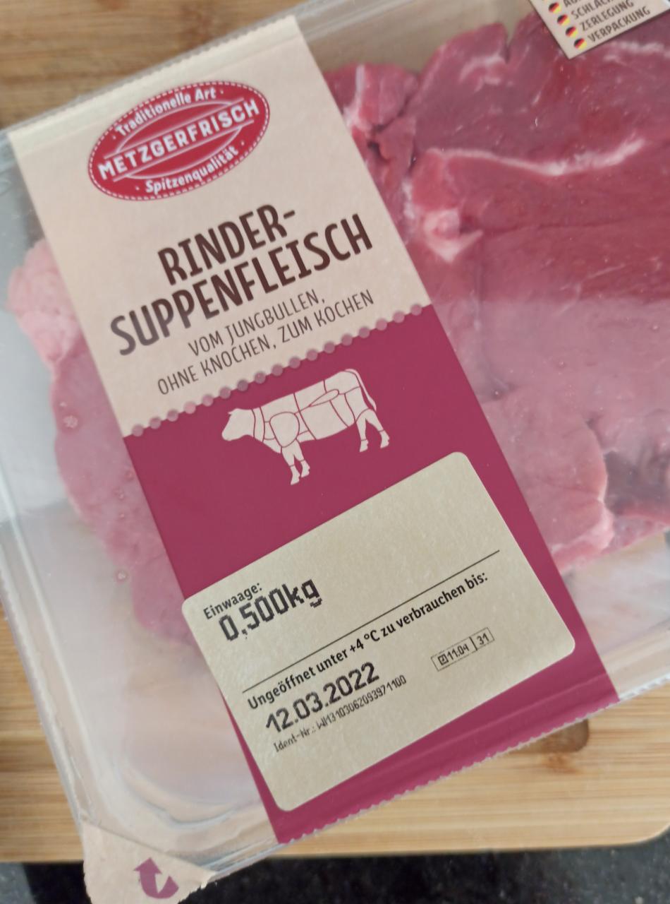 Fotografie - Rinder suppenfleisch Lidl