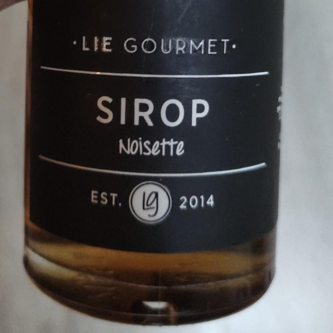 Fotografie - sirop hazelnut Lie gourmet