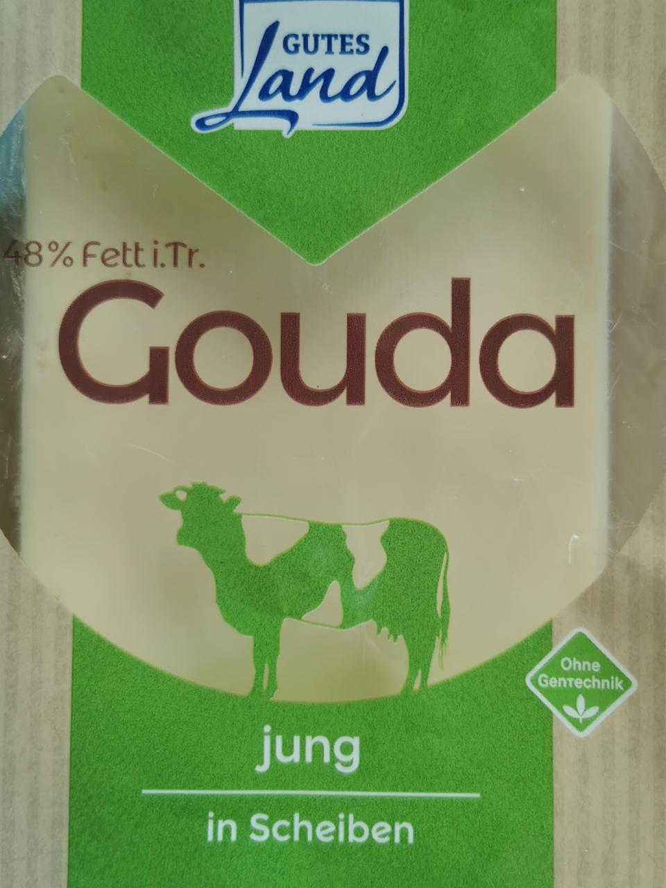 Fotografie - Gouda jung in Scheiben 48% Fett Gutes Land