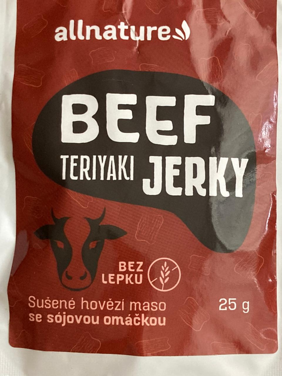 Fotografie - Beef teriyaki jerky Allnature