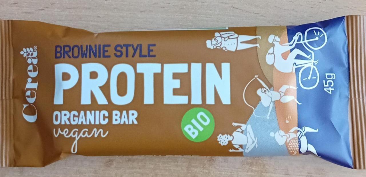 Fotografie - Cerea protein organic bar vegan, brownie style