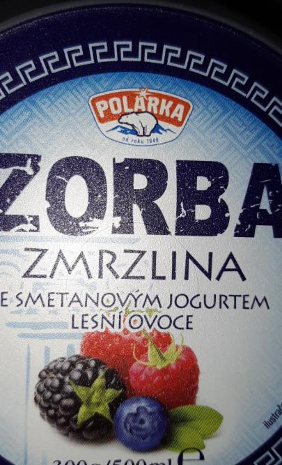 Fotografie - zmrzlina se smetanovým jogurtem lesní ovoce Zorba