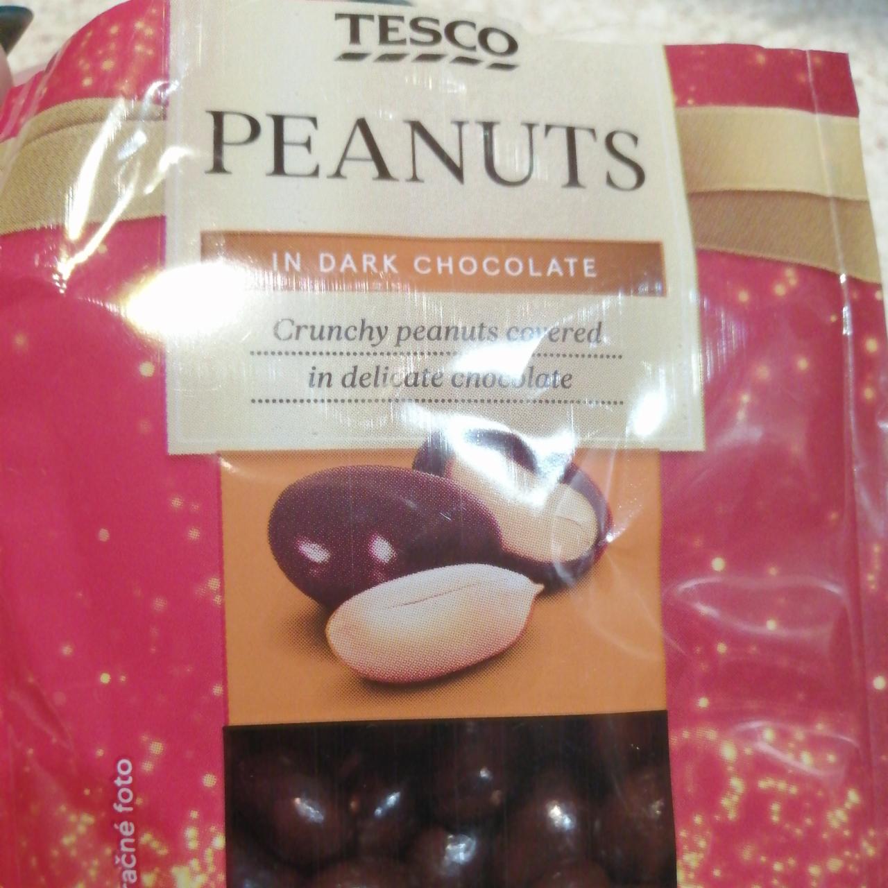 Fotografie - Peanuts in dark chocolate Tesco