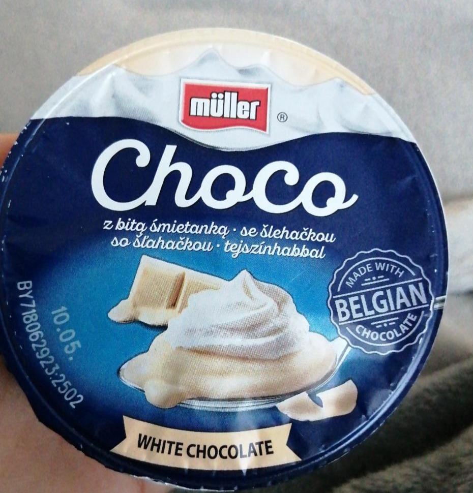 Fotografie - Choco so šľahačkou White chocolate Müller