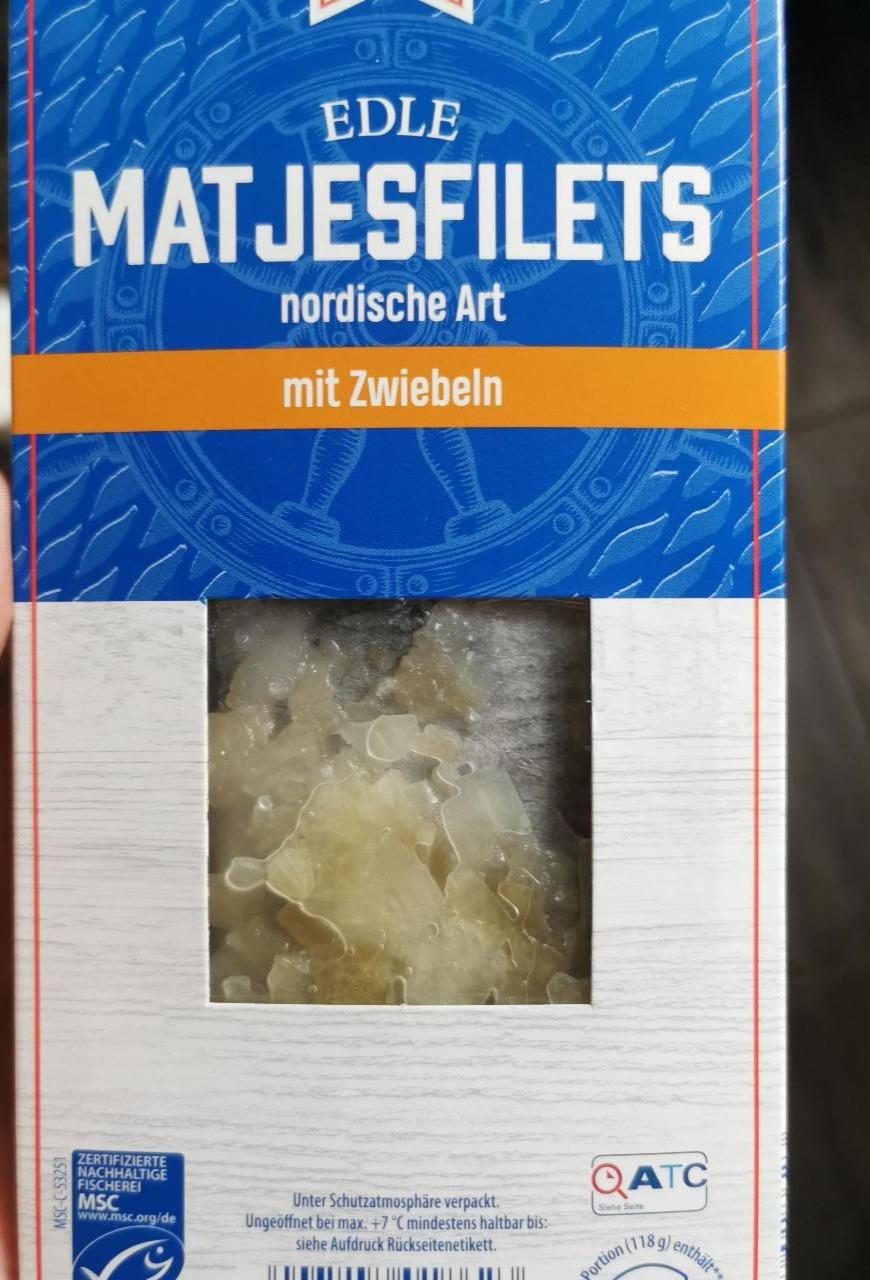 Fotografie - Edle Matjesfilets Nordische Art mit Zwiebeln Almare Seafood