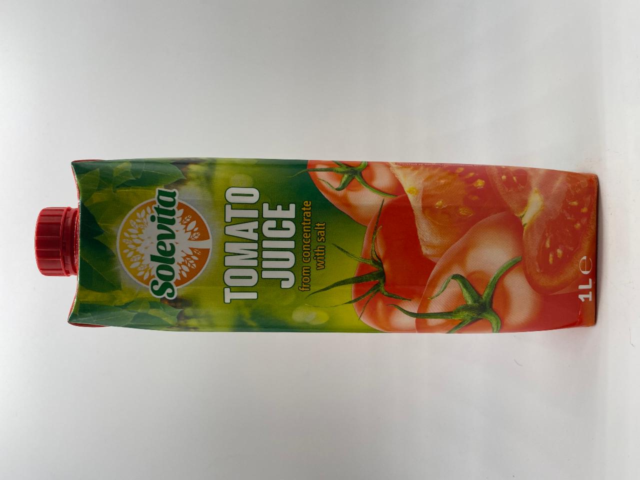 Fotografie - Tomato juice with salt Solevita