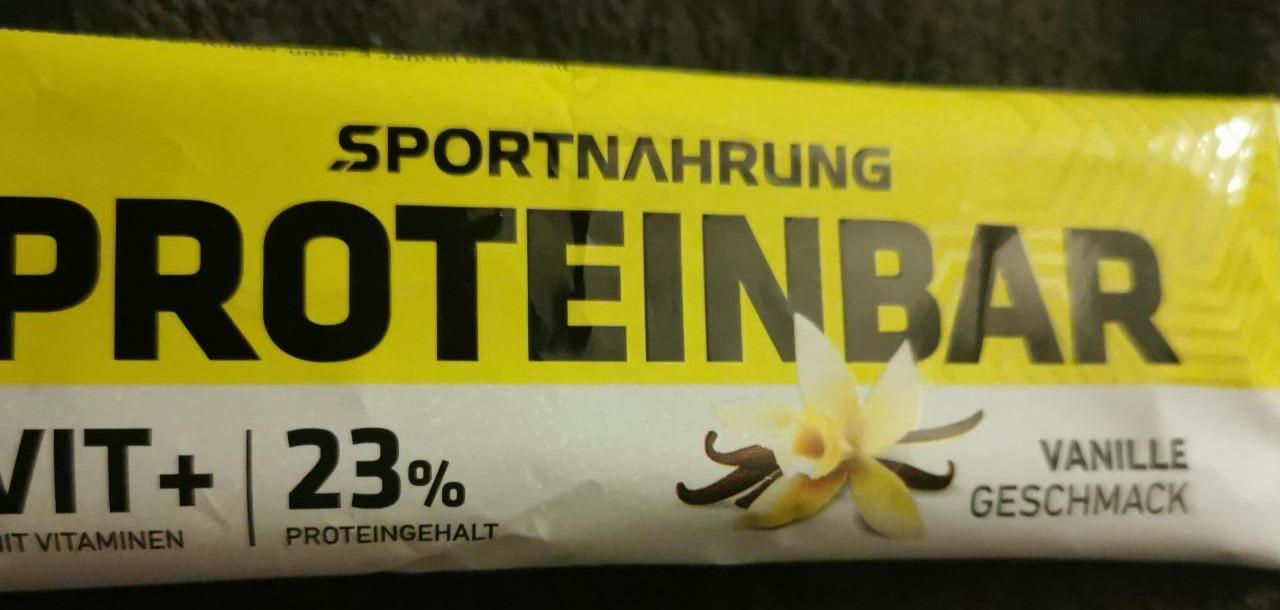 Fotografie - Proteinbar Vanille geschmack Sportnahrung