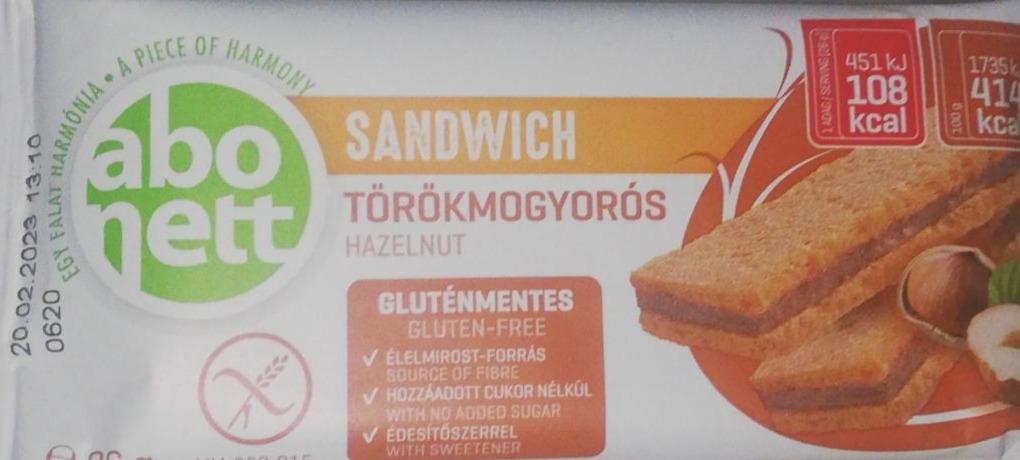 Fotografie - Abo Nett Sandwich Törökmogyorós hazelnut