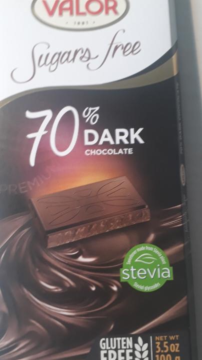 Fotografie - DIA Valor 70% Dark chocolate
