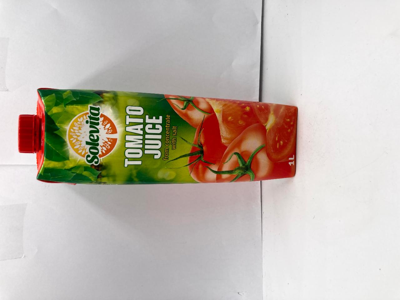 Fotografie - Tomato Juice from concentrate with salt Solevita
