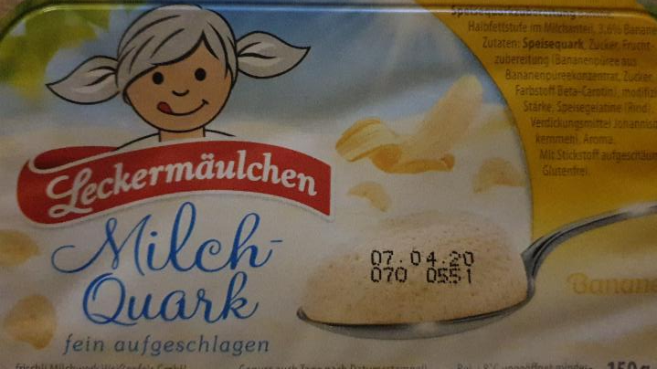 Fotografie - Banane Milch-Quark Leckermäulchen