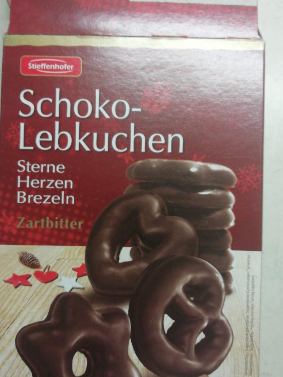 Fotografie - Schoko-Lebkuchen Sterne Herzen Brezeln Zartbitter